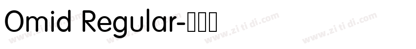 Omid Regular字体转换